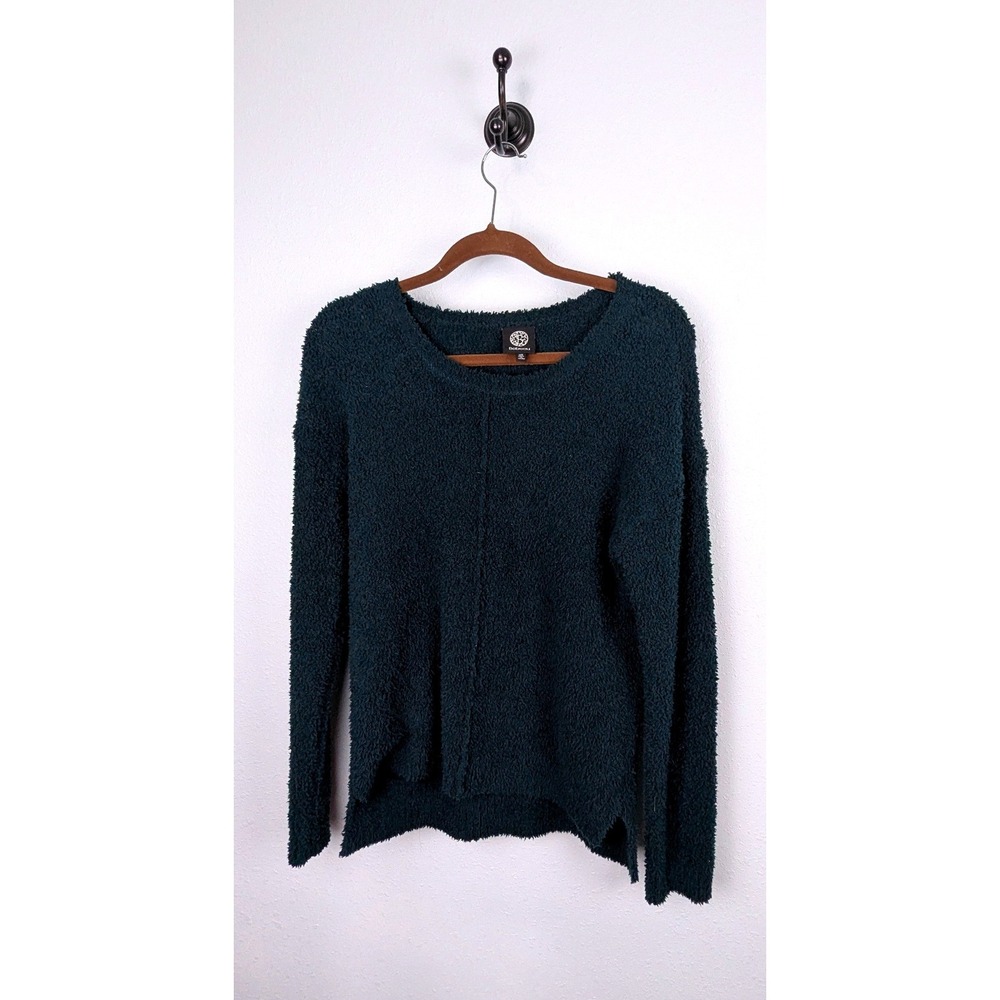 Sweater Bobeau Women XS Green Popcorn Knit Casual Pullover